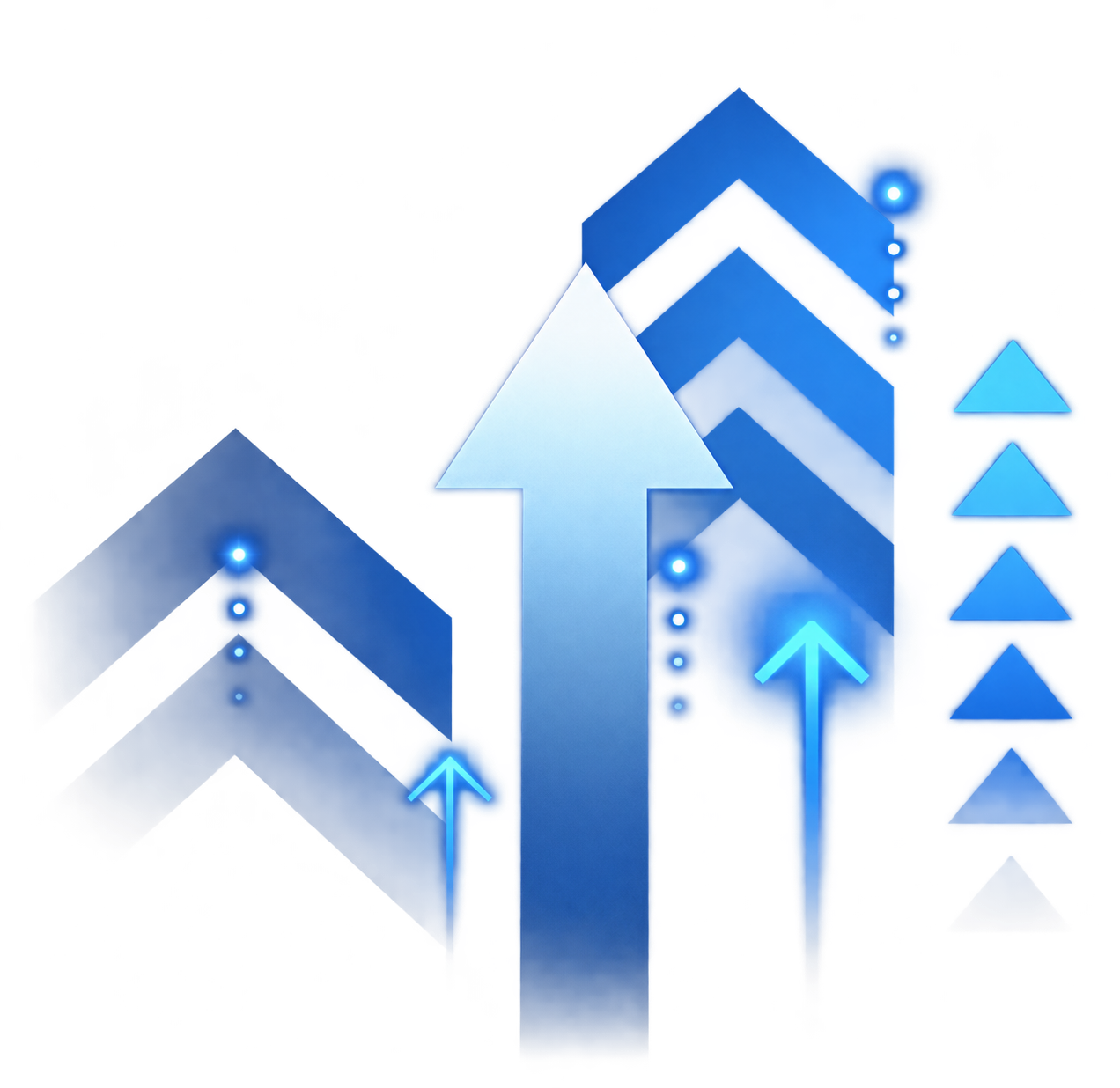 Upward arrows and rising indicators